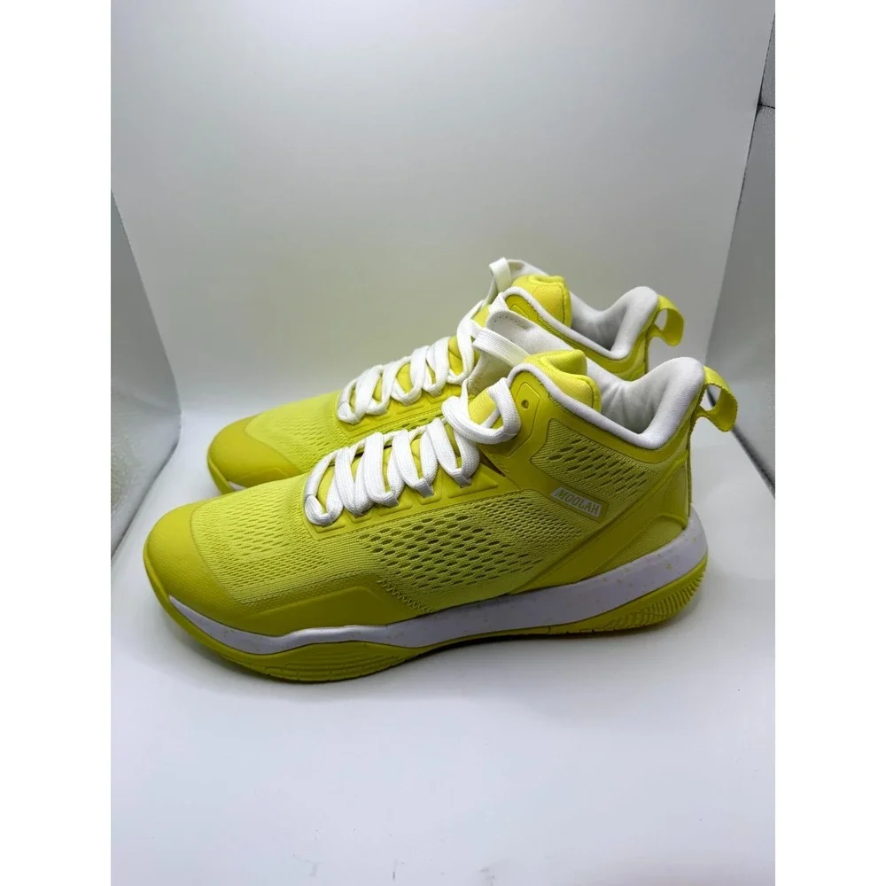 Moolah Kicks Neovolt Pro Mid 213006004‎ Womens 9 Sneaker Yellow Basketball Shoes